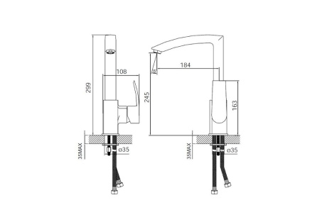 Купить Смеситель для раковины Vane IDDIS YA56177C фото №2