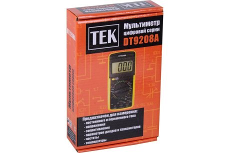 Купить Мультиметр DT 9208 А  TEK 61/10/507 фото №17