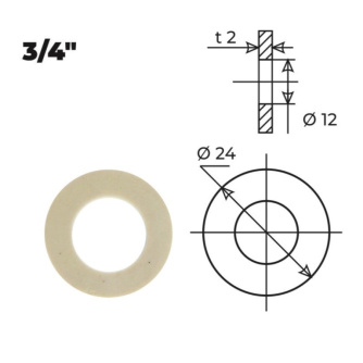 Купить Прокладка резиновая 3/4 фото №4