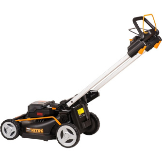 Купить Газонокосилка WORX WG749E 40В, 4Ач х2, ЗУ 2А х2 аккумуляторная самоходная фото №7