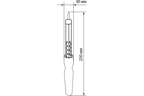 Купить Паяльник ПД-40  ЭПСН  мощность 40 Вт  230 В  деревянная ручка  плоское жало  "Гранит" TDM фото №6