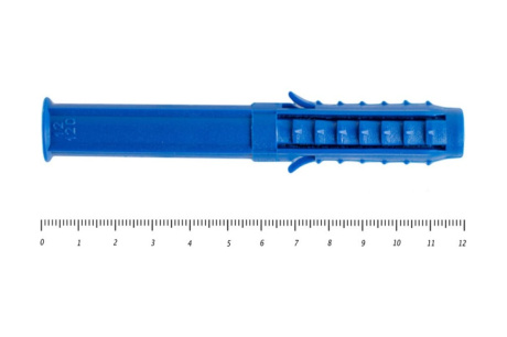 Купить Дюбель распорный Чапай  12х120 мм  шипы-усы  синий  100 шт фото №1