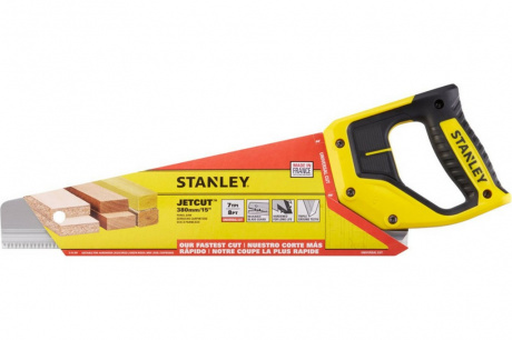 Купить Ножовка STANLEY JET- CUT по дереву с закаленным зубом 7х380мм     2-15-281 фото №2